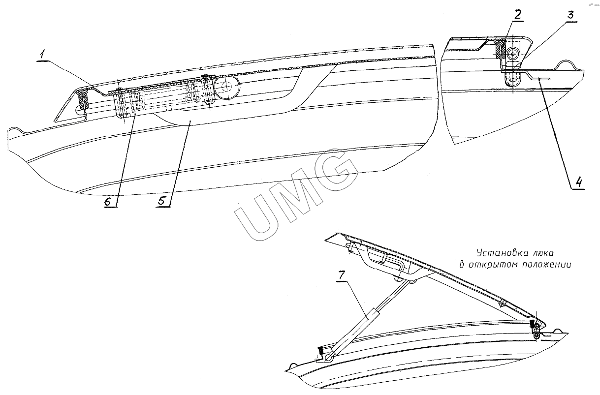 ЕК-14-20. 312-20-02.50.000 Установка люка