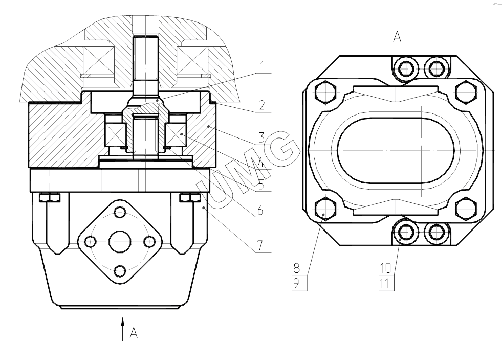 ЕК-14-20. 308-20-03.97.000 Установка насоса НШ 10
